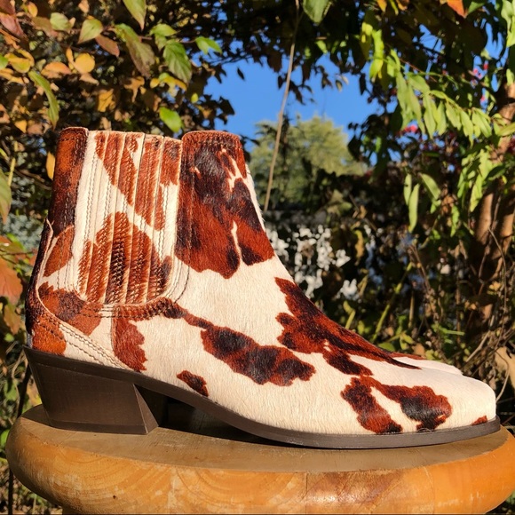 Zara Shoes - Zara Cow Print Booties